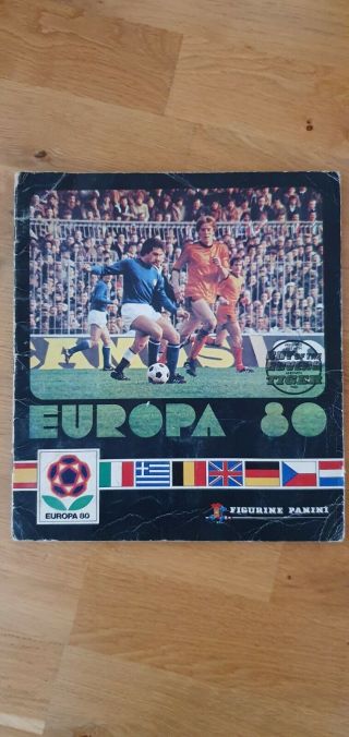 Panini Europa 80 Football Sticker Album - Fully Complete