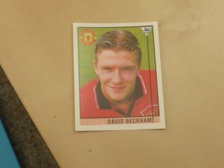 David Beckham Rookie Merlin Premier League 96 Sticker Manchester United