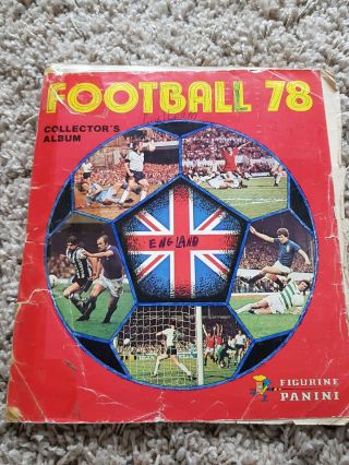 Panini Football 78 1978 Complete Sticker Album