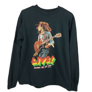 Vintage 2004 Bob Marley Retro Mens T Shirt Size M Live London July 18 1975