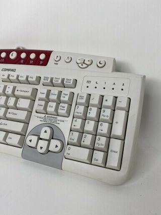 Compaq Desktop Vintage USB Tactile Keyboard (Model KU - 9978) - Rare Red 2