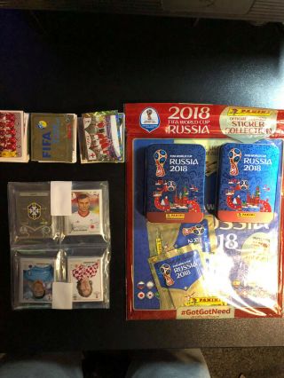 Fifa World Cup 2018 Russia Panini Sticker Bundle - Stickers & Album
