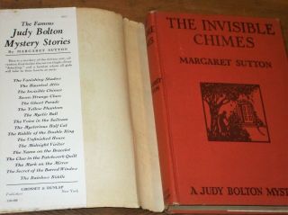 A Judy Bolton Mystery “The Invisible Chimes” by Margaret Sutton 1932 HC DJ 3