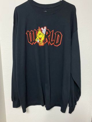 World Industries Vintage Flameboy (rare) Size Xl Long Sleeve T - Shirt