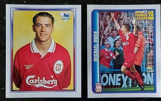 Michael Owen - Liverpool Both Rookie Merlin 1998 Stickers Premier League
