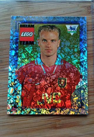 Merlin Premier League 1998 Dennis Bergkamp Lego Dream Team Poster Sticker