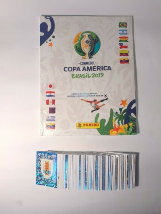 Panini Copa America Brasil 2019 - Empty Album Hardcover,  Complete Stickers Set