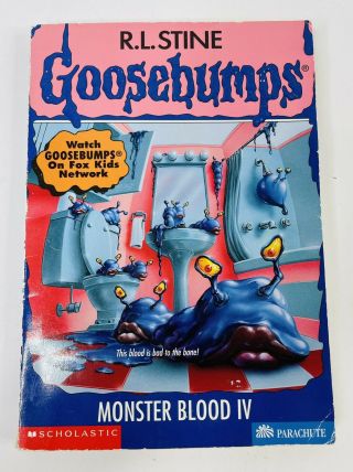 R.  L.  Stine Goosebumps 62 Monster Blood Iv 4 Vintage Book