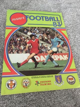 Football 83 Panini Sticker Album Division 1 Complete 1983