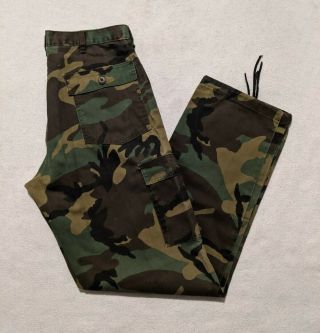 90s Surplus United States Us Army Military Ripstop Camo Pants Men 33x33 Vintage