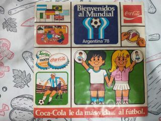 Sticker Album Coca Cola World Cup Argentina 78 100 Complete