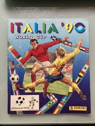 Panini Italia 90 World Cup Sticker Album,  Incomplete,