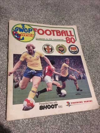 Football 80 Panini Sticker Album Division 1 Complete 1980