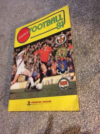 Football 81 Panini Sticker Album Division 1 Complete 1981