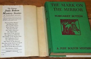 A Judy Bolton Mystery “The Mark On The Mirror” by Margaret Sutton 1942 HC DJ 2
