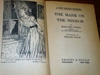 A Judy Bolton Mystery “The Mark On The Mirror” by Margaret Sutton 1942 HC DJ 3