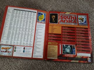 Panini World Cup South Africa 2010 Sticker Album 100 complete 3