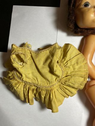 Vintage Terry Lee Doll from mid Fifties.  Needs restrung.  Yellow Drop Waist Dress 2