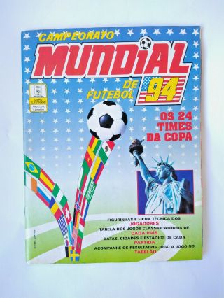 Abril Panini Usa 94 World Cup Sticker Album 1994 - Complete - Brazilian Edition