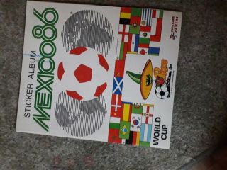Panini Mexico 1986 Football World Cup Album,  Includes 255 Soccer Stickers