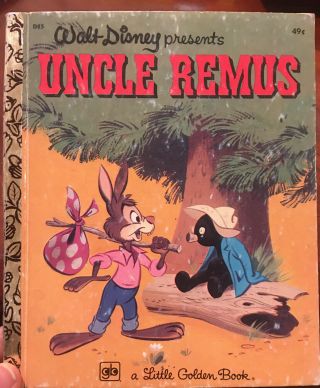 Walt Disney Uncle Remus Little Golden Book 1974 Vintage Twenty Sixth Printing