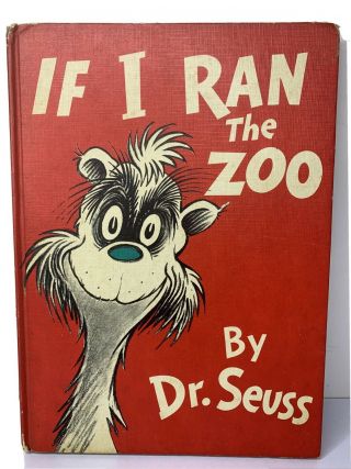 If I Ran The Zoo By Dr.  Seuss,  1950 1st Ed.  Hc Rare Childrens Book (e - 104)