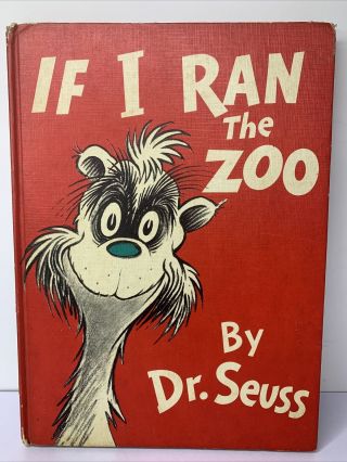 If I Ran The Zoo by Dr.  Seuss,  1950 1st Ed.  HC Rare Childrens Book (E - 104) 2