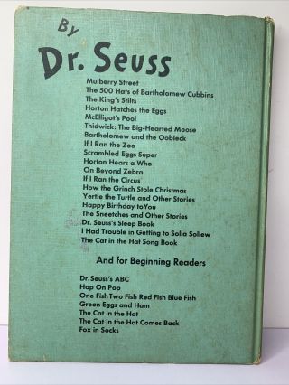 If I Ran The Zoo by Dr.  Seuss,  1950 1st Ed.  HC Rare Childrens Book (E - 104) 3