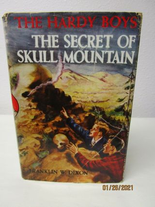 Vintage Hardcover Hardy Boys The Secret Of Skull Mountain 1948 Franklin W.  Dixon