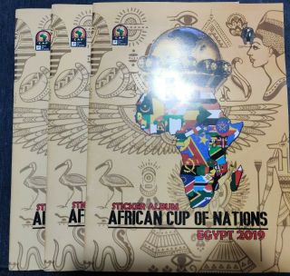 Sphinx African Cup Of Nations 2019 Empty Sticker Album Bundle Of Three