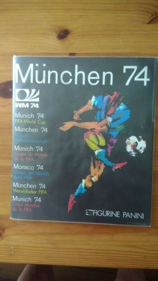 Panini Album Munich Munchen 1974 Origin Complet World Cup 74 Monaco