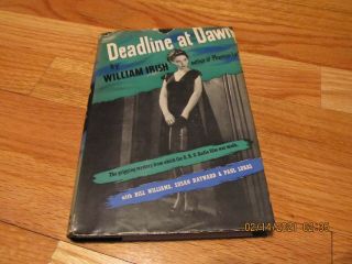 1946 Deadline At Dawn William Irish World Publishing Co York Hc/dj