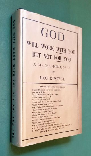 God Will Work With You But Not For You: A Living Philosophy Russell Lao Signed