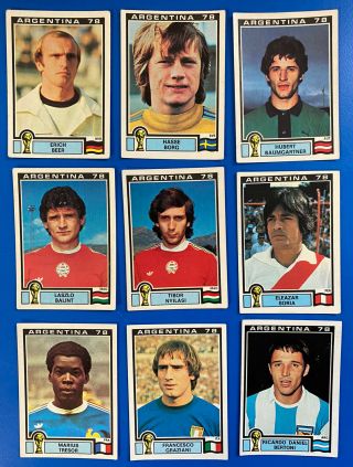 9 1978 Panini Argentina 78 Various Stickers Arg - 313 World Cup