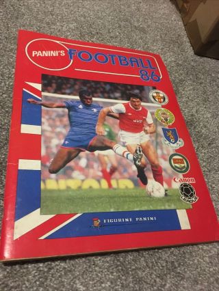Football 86 Panini Sticker Album Division 1 Complete 1986