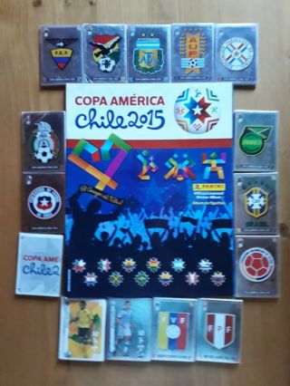 Copa America 2015 Chile Empty Album,  Complete Set Of 348 Stickers Panini