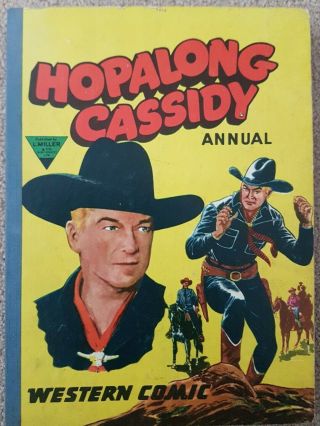 Hopalong Cassidy Annual Western Comic Annual No.  2 L Miller & Co Vintage