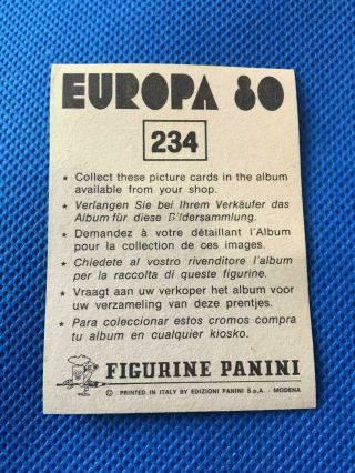 Panini Europa 80 Sticker Poland Badge 234 2
