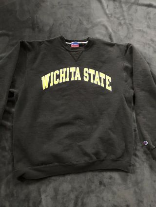 Vintage Wichita State University Champion Athletic Apparel Crewneck Sweatshirt L