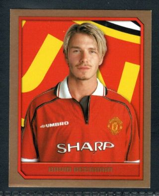 Merlin Premier League 2000 David Beckham - Manchester United Foil Sticker