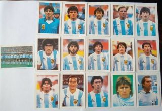 Peru 1986 Navarrete Wold Cup Soccer Mexico´86 Argentina Team - Diego Maradona
