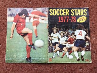 Fks Soccer Stars Football Sticker Album 77/78 Vintage Half Full Rare Soccer Good