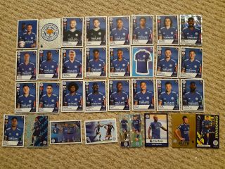 All 32 Leicester City Premier League 2021 Stickers Complete Full Set Nt Shirt
