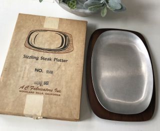 Vintage Town And Country Ware Gardena Sizzling Steak Platter By A C Fabricators
