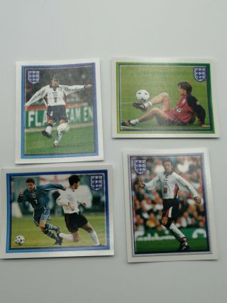 Merlin Official England 98 World Cup Bundle 4 David Beckham Stickers