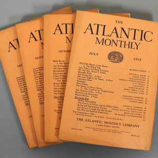 The Atlantic Monthly Mag.  - July Oct Nov Dec 1915 - Henry James - Conrad Aiken