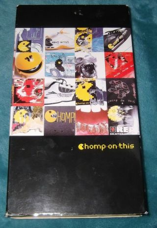 Chomp On This Skateboarding Vhs Oop Vtg Video Tape Pac - Man Yellow Videocassette