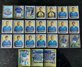 Everton - 1998 Full Team Sticker Set Merlin Premier League 98 Not Panini