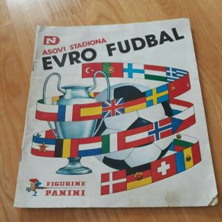 Panini Album Asovi Stadiona Empty - Evro Fudbal - Yugoslavia - DeČje Novine
