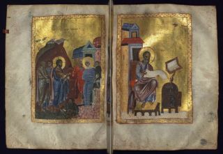 Trebizond Gospels made in Constantinople in the mid - 12th century Around 1150 AD 2